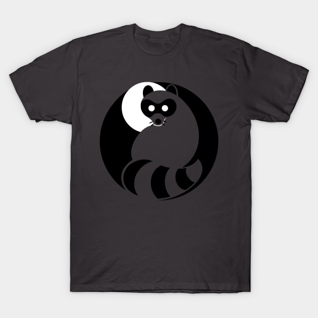 Trash Panda at Night, Trash Panda at Night (color raccoon) T-Shirt by RJKpoyp